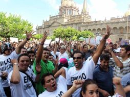 El grito, que se ensayó varias veces, alcanzó 122 decibeles.  /