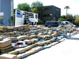 En Argentina se han incrementado los decomisos de droga este año. En imagen, incautación de la Sedena de México. ARCHIVO  /