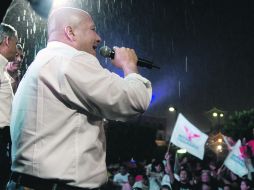 Enrique Alfaro realizó su cierre de campaña en Los Altos con un encuentro con simpatizantes en Tepatitlán. ESPECIAL  /