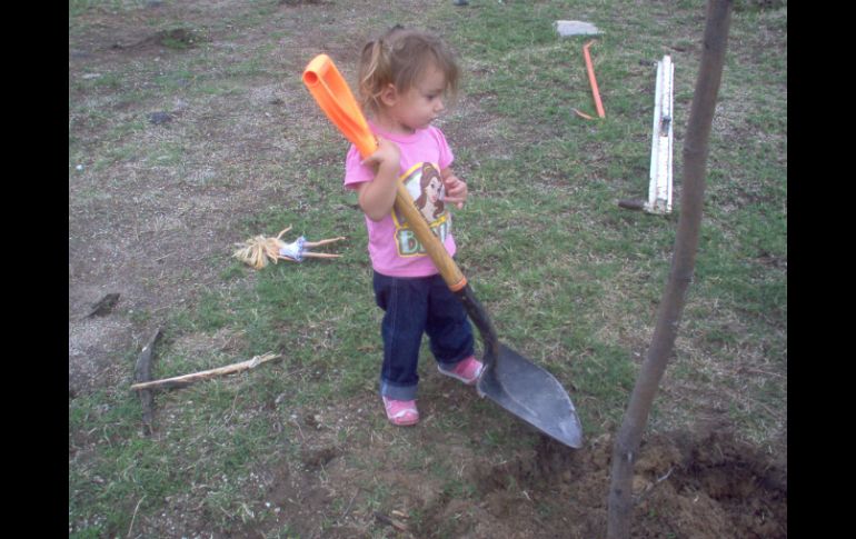 Uno de los principales objetivos de la plantación fue involucrar a los niños en el cuidado de las plantas.  /