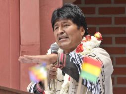 El presidente de Bolivia, Evo Morales, habla durante la inauguración de una escuela en Cochabamba. REUTERS  /