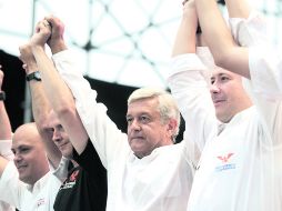 López Obrador, criticó las propuestas de otras corrientes que buscan ''copiar'' la suya.  /