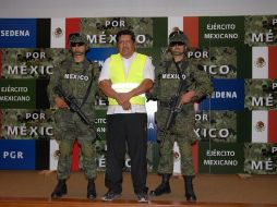 Nicolás Balcázar López en Ciudad de México luego de ser detenido en el municipio Tlajomulco de Zúñiga el pasado viernes. EFE  /