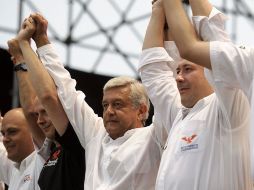 Andrés Manuel López Obrado calificó a Enrique Alfaro como un futuro ''extraordinario gobernador''.  /