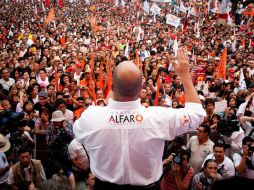 Alfaro reiteró en Chapala que evitará la construcción del Acueducto II. ESPECIAL  /