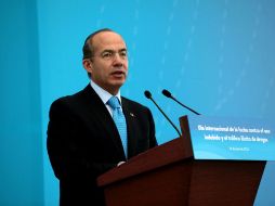 Felipe Calderón demandó que el próximo gobierno se comprometa verdaderamente a combatir a la criminalidad. EFE  /