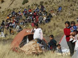 Los indígenas han caminado en dos meses casi 600 kilómetros en defensa de la reserva natural Tipnis. EFE  /