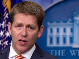 Jay Carney, portavoz presidencial, en su rueda de prensa diaria al comentar el reciente ataque. AP  /