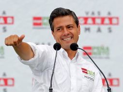 El candidato presidencial de PRI-PVEM, Enrique Peña Nieto, cierra este miércoles, 27 de junio de 2012, su campaña electoral. REUTERS  /