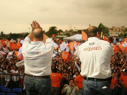Cierre de campaña de Enrique Alfaro en Puerto Vallarta. ESPECIAL  /
