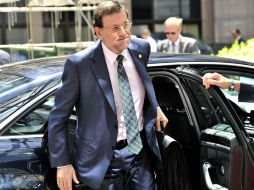 Mariano Rajoy llega a Bruselas para la reunión europea.  AP  /