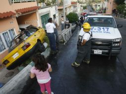 A pesar de lo aparatoso del accidente, no hubo personas heridas.  /