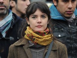 La popular dirigente estudiantil Camila Vallejo, miembro del Partido Comunista, habló de lo que se demanda al gobierno chileno. AFP  /