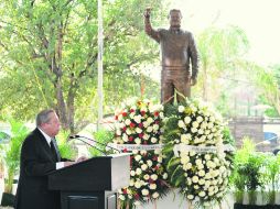Egidio Torre Cantú recordó a su hermano Rodolfo, asesinado cinco días antes de la elección a gobernador. NTX  /