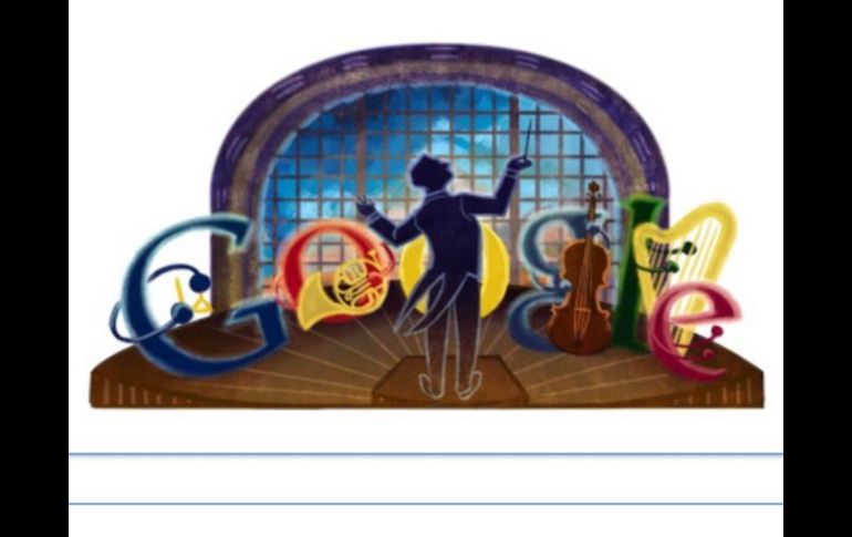 El maestro Moncayo, dirige una sinfonía de color e inmortalidad en el doodle de hoy. ESPECIAL  /