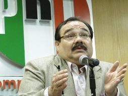 El diputado del PRI, Jorge Carlos Ramírez Marín, durante una rueda de prensa en Ciudad de México. EFE  /