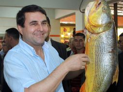 Federico Franco, durante la inauguración de un centro comercial en Limpio, ciudad cercana a la capital Asunción. AFP  /