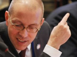 Joerg Asmussen, del BCE 'echó agua fría' a las esperanzas surgidas en Grecia con sus comentarios . ARCHIVO  /