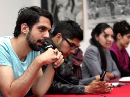 Miembros de #Yosoy132 y Antonio Attolini en conferencia de prensa informaron de la acciones que tendrán mañana. NTX  /