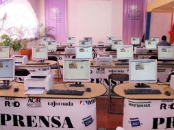 Consejeros electorales del IEEG, como de otros estados, presentaron la sala de prensa para recibir a periodistas acreditados. NTX  /