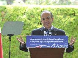 El Presidente Felipe Calderón Hinojosa acudirá este mediodía a la casilla 4990. ARCHIVO  /