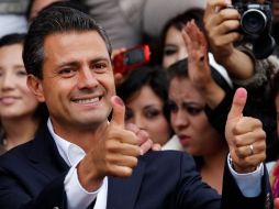 Enrique Peña Nieto afirma que esperará que el IFE dé a conocer los primeros resultados de los conteos rápidos. REUTERS  /