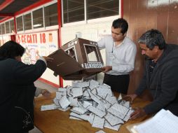 Se incremetó la seguridad en la recepción de urnas para el conteo por parte de las autoridades electorales. NTX  /