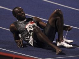 El jamaicano explicó que mientras en los 100 metros salió muy mal en los 200 el problema estuvo en la curva. REUTERS  /