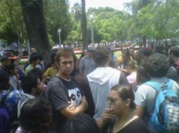 Alrededor de 100 jóvenes ya se preparan para ocupar el Parque Revolución.  /