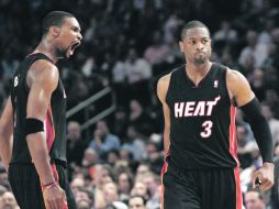 AUSENTES. Chris Bosh (izq.) y Dwyane Wade no irán a la cita olímpica. AP  /