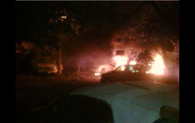 Escena del atentado de ayer, del cual Rafael Lomelí, jefe de Seguridad Pública de Tamaulipas, resultó ileso. ESPECIAL  /