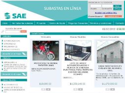 El SAE ofrece 213 lotes con más de ocho millones de bienes de mercancía diversa en su sitio web de Subasta Electrónica.  /