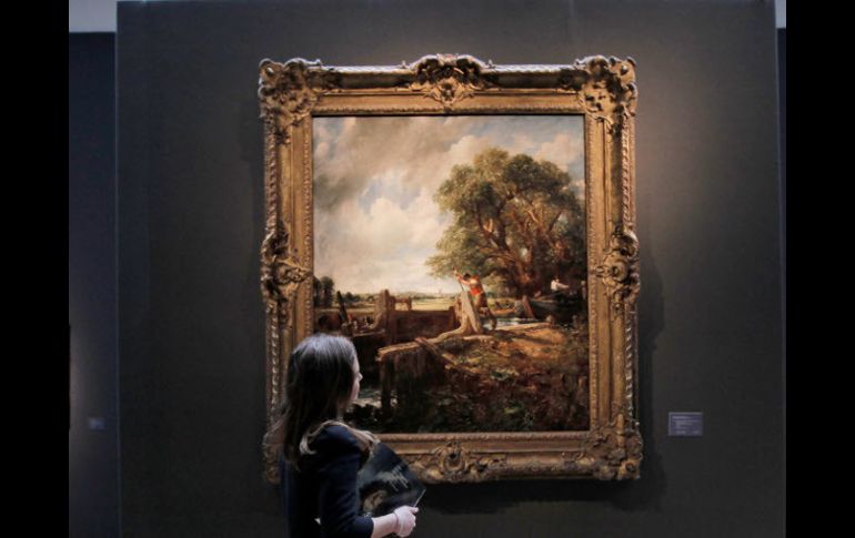 El cuadro ''La esclusa'' de John Constable alcanzó una tasa de 466 millones 500 mil pesos mexicanos. AP  /