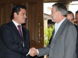 Aristóteles Sandoval calificó la invitación del gobernador a Casa Jalisco como una señal de apertura y disposición.  /