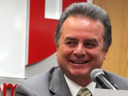 Pedro Joaquín Coldwell, Presidente nacional del PRI, ofrece una conferencia de prensa; hoy jueves 5 de julio de 2012. EL UNIVERSAL  /