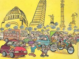 Dos cronistas inmortales reunidos: Chava Flores y Gabriel Vargas en su estampa de ''Sábado Distrito Federal''. ESPECIAL  /