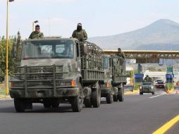 El Ejército moverá a algunos de sus efectivos al estado de Sinaloa. ARCHIVO  /
