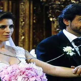 Llegan al altar Eugenio Derbez y Alessandra Rosaldo