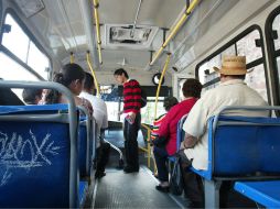 Un camión del transporte público sufrió robos el 4 de julio. ARCHIVO  /