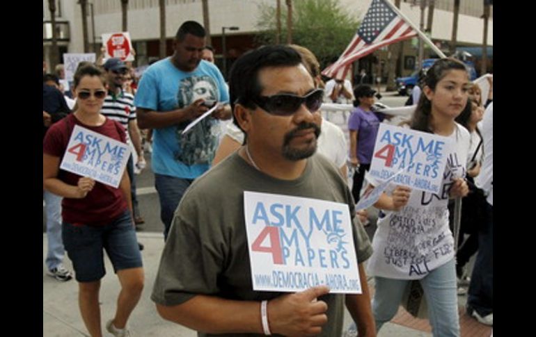 Activistas elogiaron la aprobación en California de una iniciativa ''antídoto'' a la ley antiinmigrante SB1070 de Arizona. ARCHIVO  /