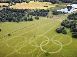 El parque de Richmond es el último de los emplazamientos en los que el Comité Organizador de los Juegos ha instalado el símbolo. AP  /