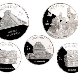 Circulan nuevas monedas de plata alusivas a Chichén Itzá