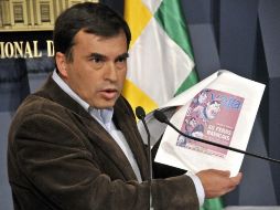El ministro boliviano de la presidencia, Juan Ramón Quintana, negó conocer al narcotraficante Dorado Munhoz. EFE  /