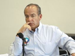 Felipe Calderón. ''No habrá abandono de autoridad''. ARCHIVO  /