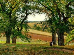 ''Los castaños de Osny'', por el pintor Camille Pissarro, nacido en 1830. ESPECIAL  /