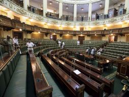 Vista general del interior de la Cámara Baja del Parlamento egipcio. EFE  /