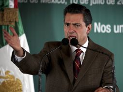 Peña Nieto aseguró que ningún actor político tiene derecho a poner en riesgo la unidad y a polarizar a la sociedad. EL UNIVERSAL  /