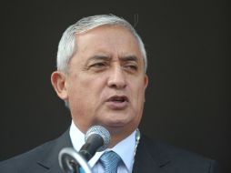 El presidente guatemalteco Pérez Molina aseguró que los recursos serán empleados de manera correcta. ARCHIVO  /