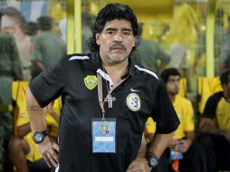 El contrato que Maradona tenía con el club vencía en mayo de 2013. ARCHIVO  /