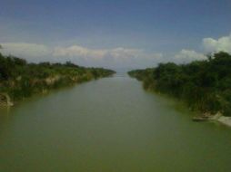 Esta es la vía por donde actualmente se desvía agua del Lago de Chapala.  /